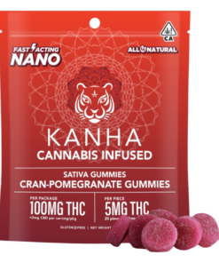 KANHA Cannabis Infused Cran-Pomegranate gummies